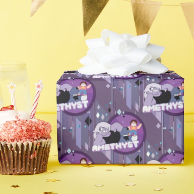 Steven Universe | Amethyst Character Graphic Wrapping Paper (Birthday Party)