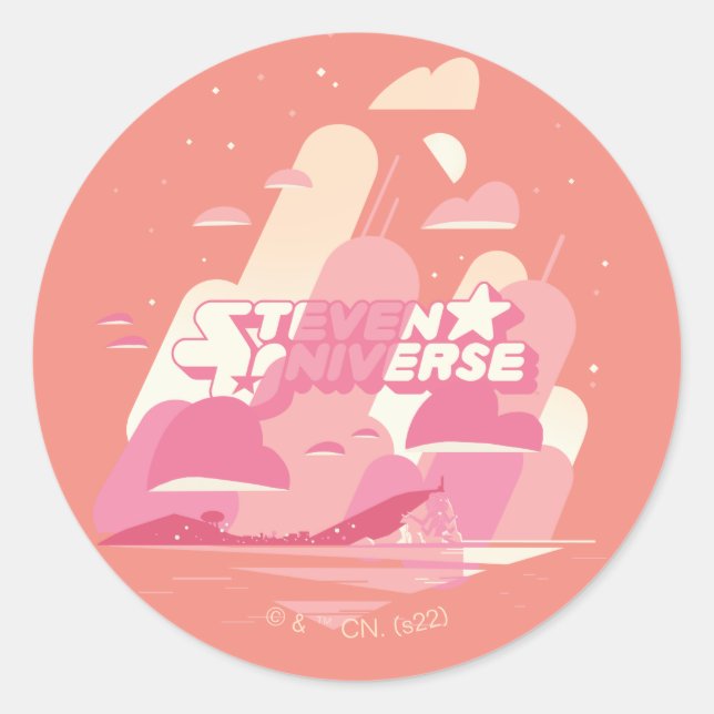 Steven Universe | Beach City Classic Round Sticker (Front)