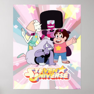 Steven Universe   Crystal Gem Group Huddle Poster