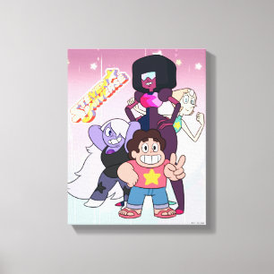 Steven Universe Crystal Gem Group Pose Canvas Print