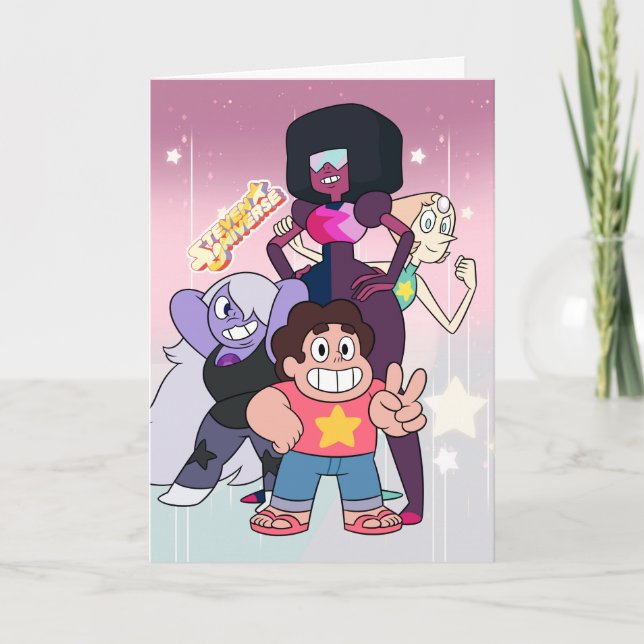 Steven Universe | Crystal Gem Group Pose Card (Front)