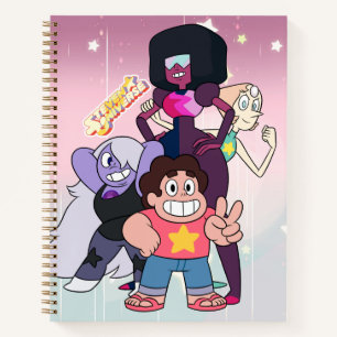 Steven Universe Crystal Gem Group Pose Notebook