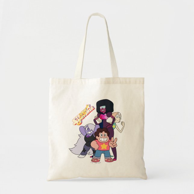 Steven Universe | Crystal Gem Group Pose Tote Bag (Front)