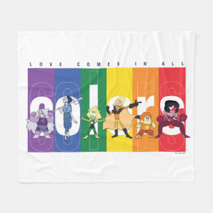 Steven Universe - Love Comes In All Colors Fleece Blanket