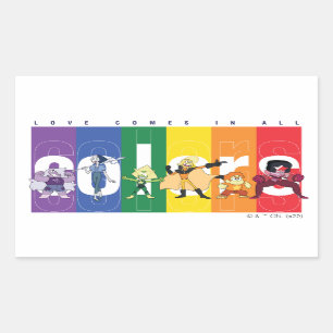 Steven Universe - Love Comes In All Colors Rectangular Sticker