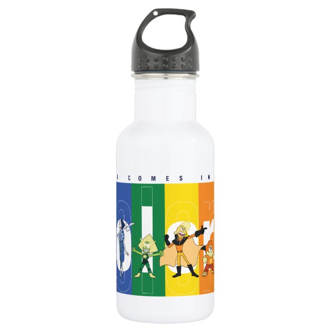 Steven Universe - Love Comes In All Colours 532 Ml Water Bottle (Front)