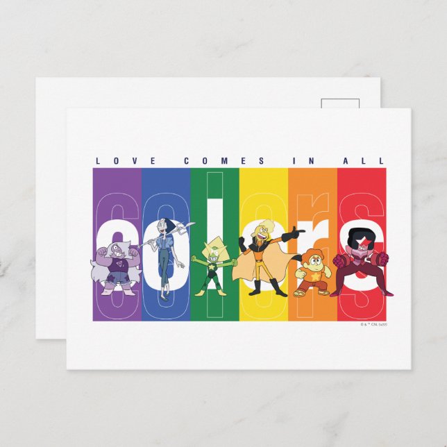 Steven Universe - Love Comes In All Colours Postcard (Front/Back)