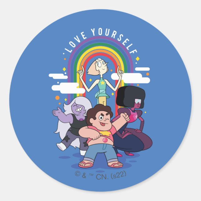 Steven Universe - Love Yourself Classic Round Sticker (Front)
