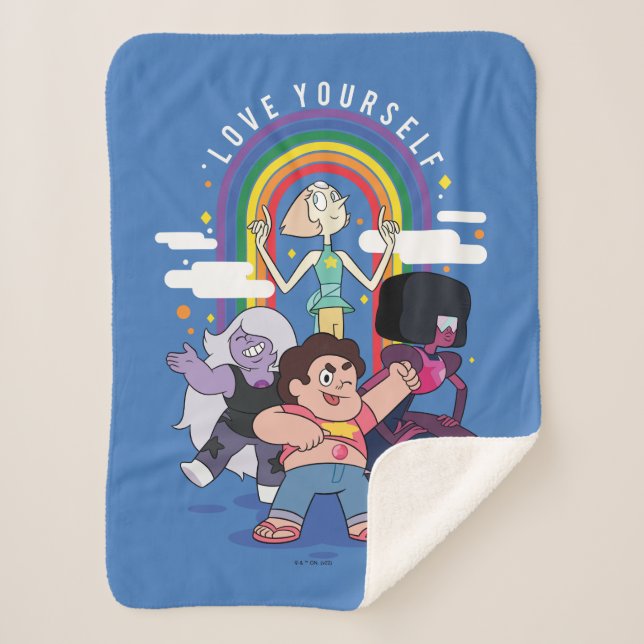 Steven Universe - Love Yourself Sherpa Blanket (Front)