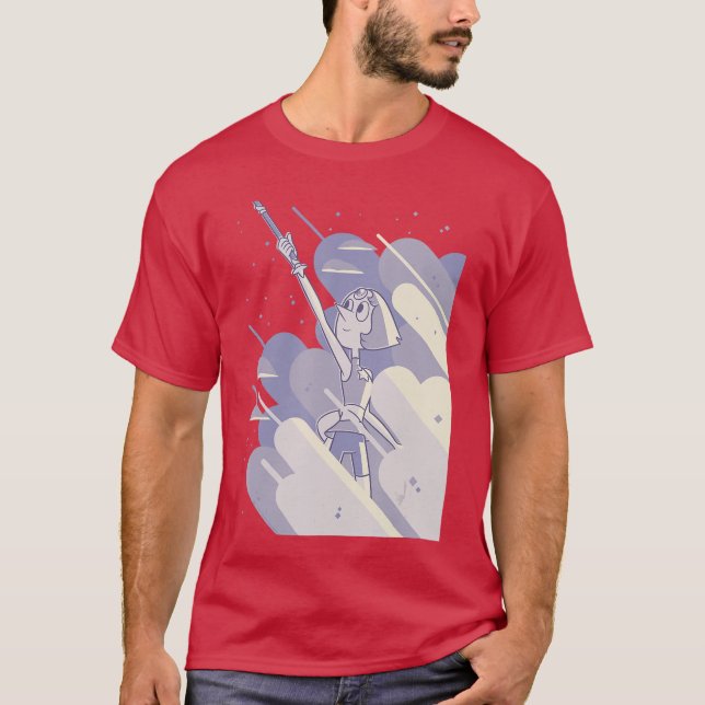 Steven Universe Pearl Clouds girl T-Shirt (Front)