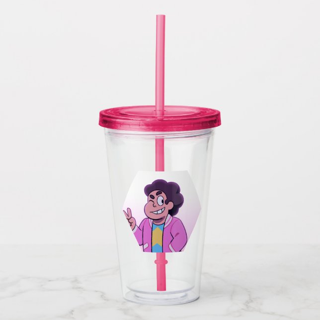 Steven Universe | Pink Diamond Portrait Acrylic Tumbler (Front)