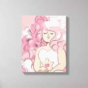 Steven Universe Rose Quartz Illustration Canvas Print