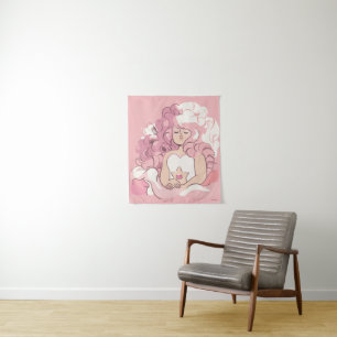 Steven Universe Rose Quartz Illustration Tapestry