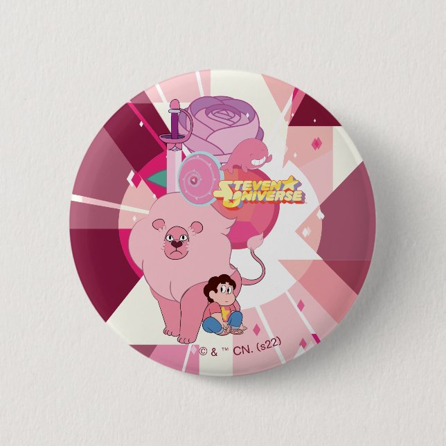 Steven Universe | Rose Quartz Legacy 6 Cm Round Badge (Front)