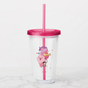 Steven Universe   Rose Quartz Legacy Acrylic Tumbler