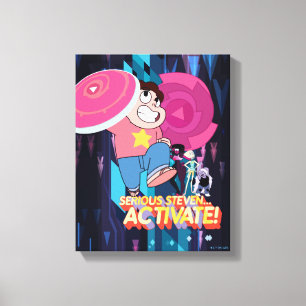Steven Universe   Serious Steven… Activate! Canvas Print
