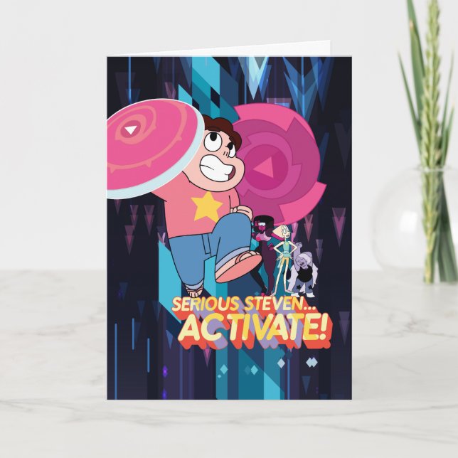 Steven Universe | Serious Steven… Activate! Card (Front)