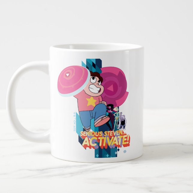 Steven Universe | Serious Steven… Activate! Large Coffee Mug (Left)