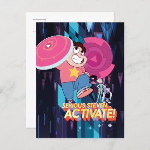 Steven Universe   Serious Steven… Activate! Postcard