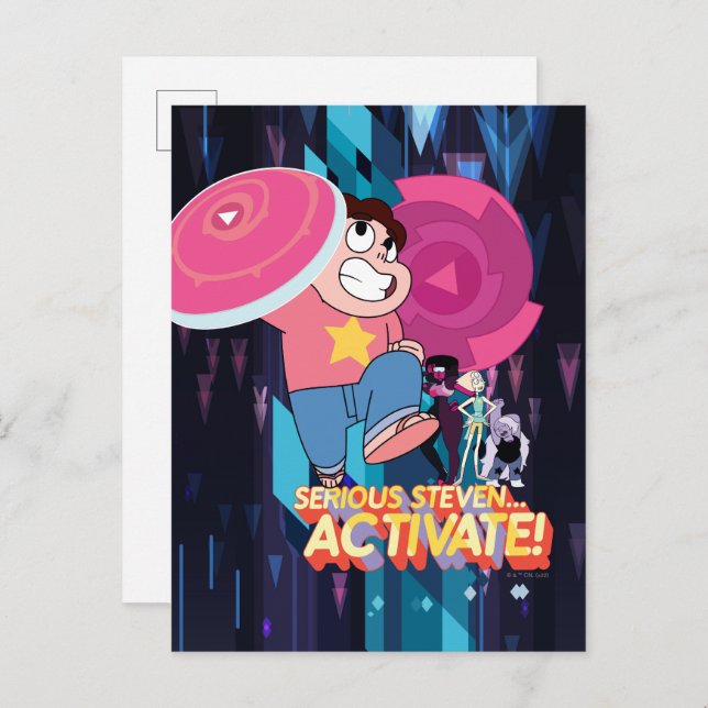 Steven Universe | Serious Steven… Activate! Postcard (Front/Back)