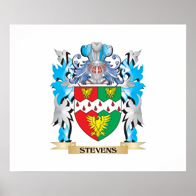 Stevens Coat of Arms - Family Crest Poster (Front)