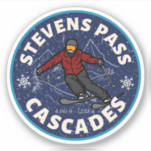 Stevens Pass, cascades range Washington ski trail