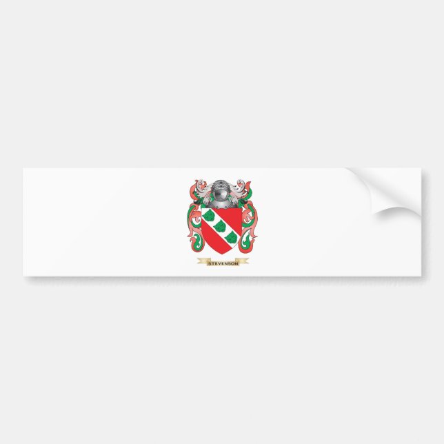 Stevenson Coat of Arms (Family Crest) Bumper Sticker (Front)