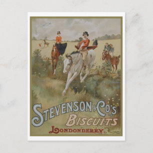 Stevenson Cos. Biscuits Londonderry Ad Postcard