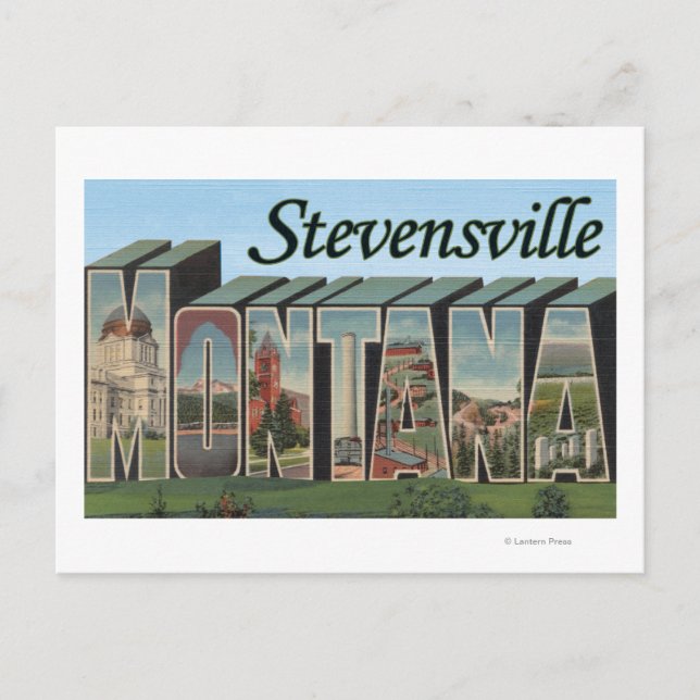 Stevensville, Montana Postcard (Front)
