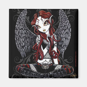 "Stevie" Gothic Tattoo Angel Magnet