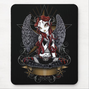 Stevie Super Star Angel by Myka Jelina Mouse Mat