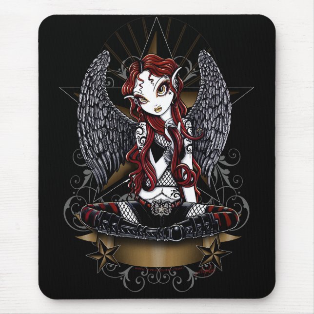Stevie Super Star Angel by Myka Jelina Mouse Mat (Front)