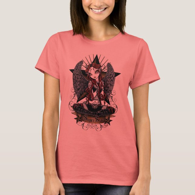 Stevie Super Star Angel Ringer Top (Front)