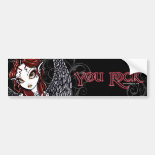 Stevie Valentine's Day "You Rock" Bumper Sticker