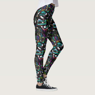 Stew of coloured and twisted metallic shapes? legg leggings