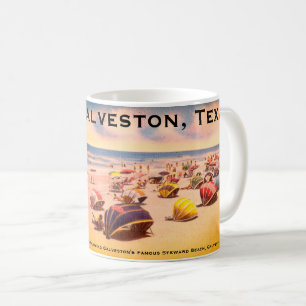 Steward Beach, Galveston, Texas Coffee Mug
