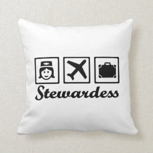 Stewardess aeroplane cushion