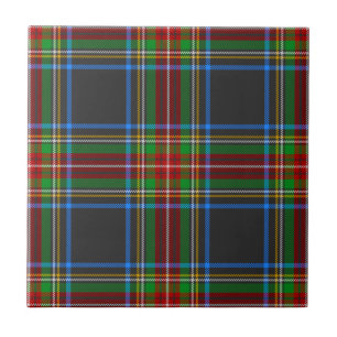 Stewart Black Clan Hunting Tartan Plaid Tile