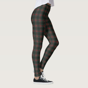 Stewart Black Modern Original Scottish Tartan  Leggings