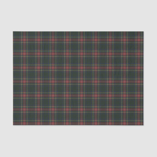 Stewart Black Modern Original Scottish Tartan Tissue Paper (Front)