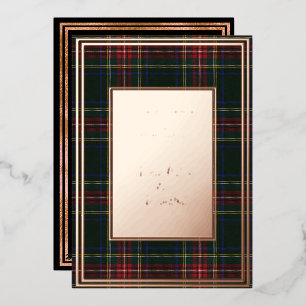 Stewart Black Modern Original Tartan Rose Gold