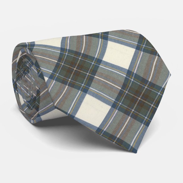 Stewart Blue Dress Original Scottish Tartan Tie (Rolled)