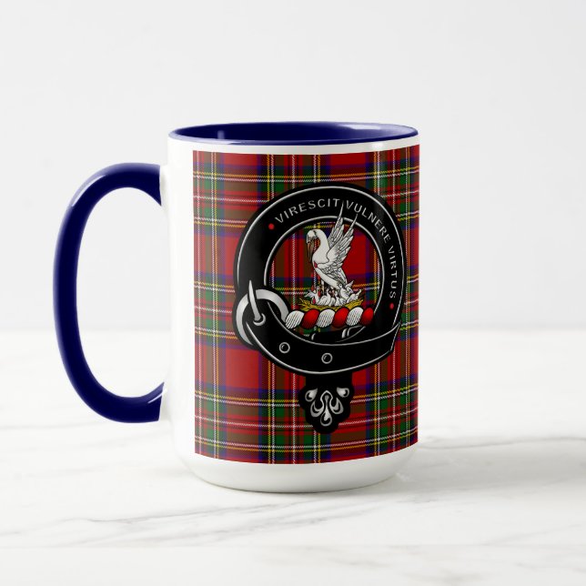 Stewart Clan Badge Combo 15oz Mug (Left)