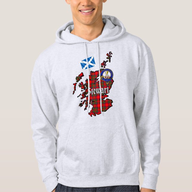 Stewart Clan Badge  Hoodie (Front)