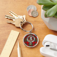 Stewart Clan Badge & Tartan Key Rings