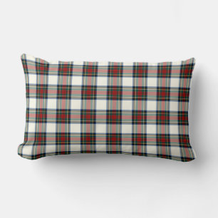 Stewart Clan Formal Dress Tartan Colourful Plaid Lumbar Cushion
