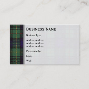 Stewart clan Hunting Plaid Scottish tartan Business Card