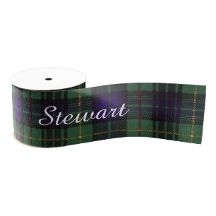 Stewart clan Hunting Plaid Scottish tartan Grosgrain Ribbon