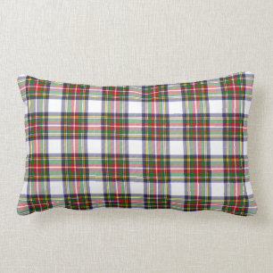 Stewart Dress Modern Tartan Plaid Pattern Lumbar Cushion
