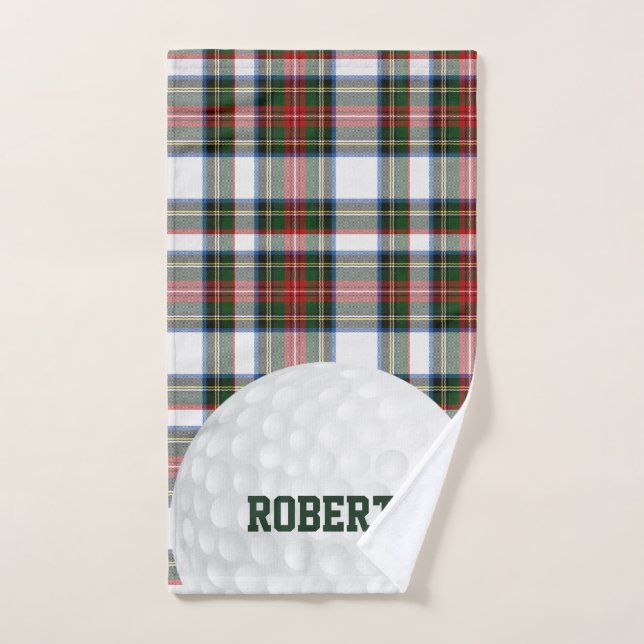 Stewart Dress Tartan Plaid Golf Towel (Hand Towel)